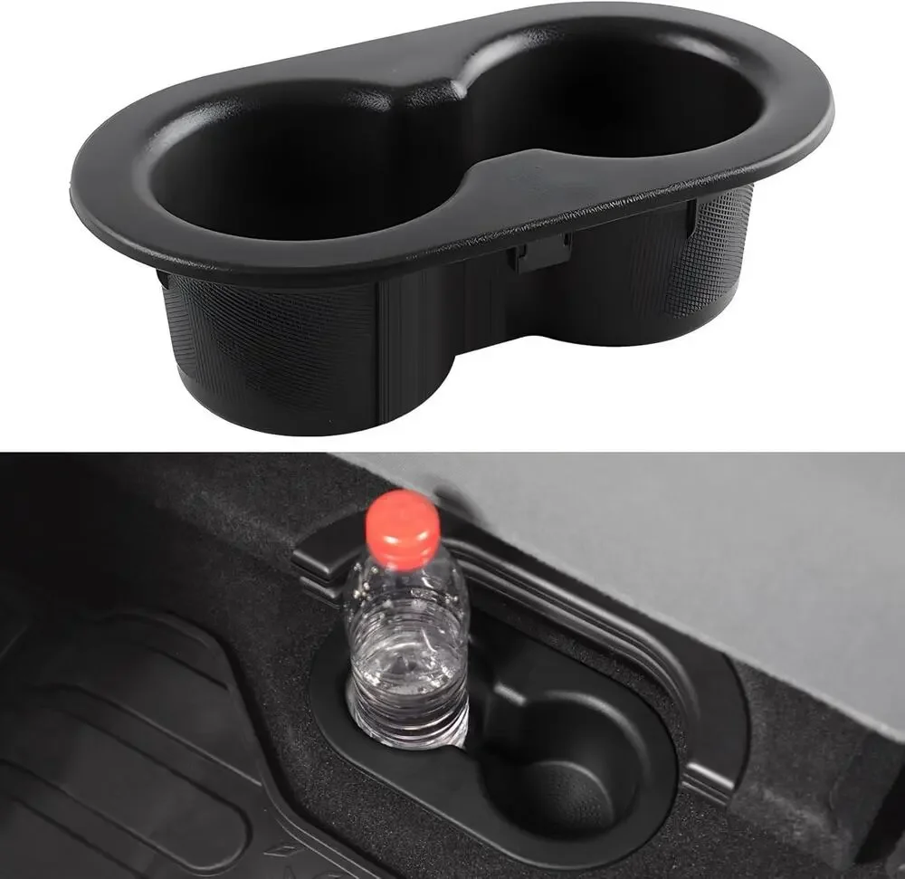 2002-09 Dodge Ram 1500 2500 Rear Floor Dual Double Cupholder 5HD65TRMAC Black